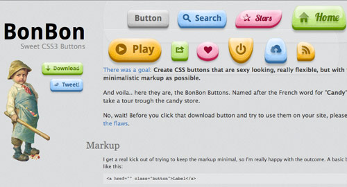 CSS3でできたかわいいボタン