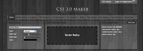 CSS3.0 Maker
